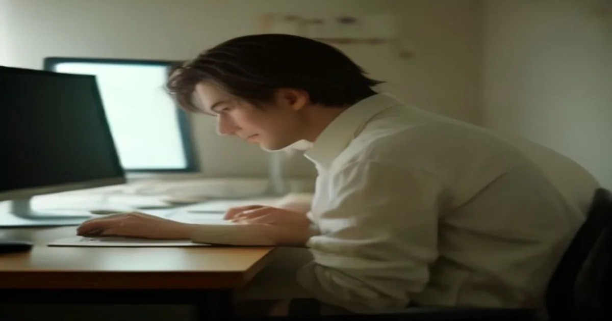 Adult gamer in profile reviewing handwritten match notes at a home desk