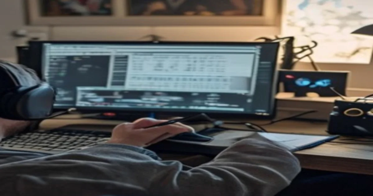 Softly focused desktop setup during a home packet-loss troubleshooting session