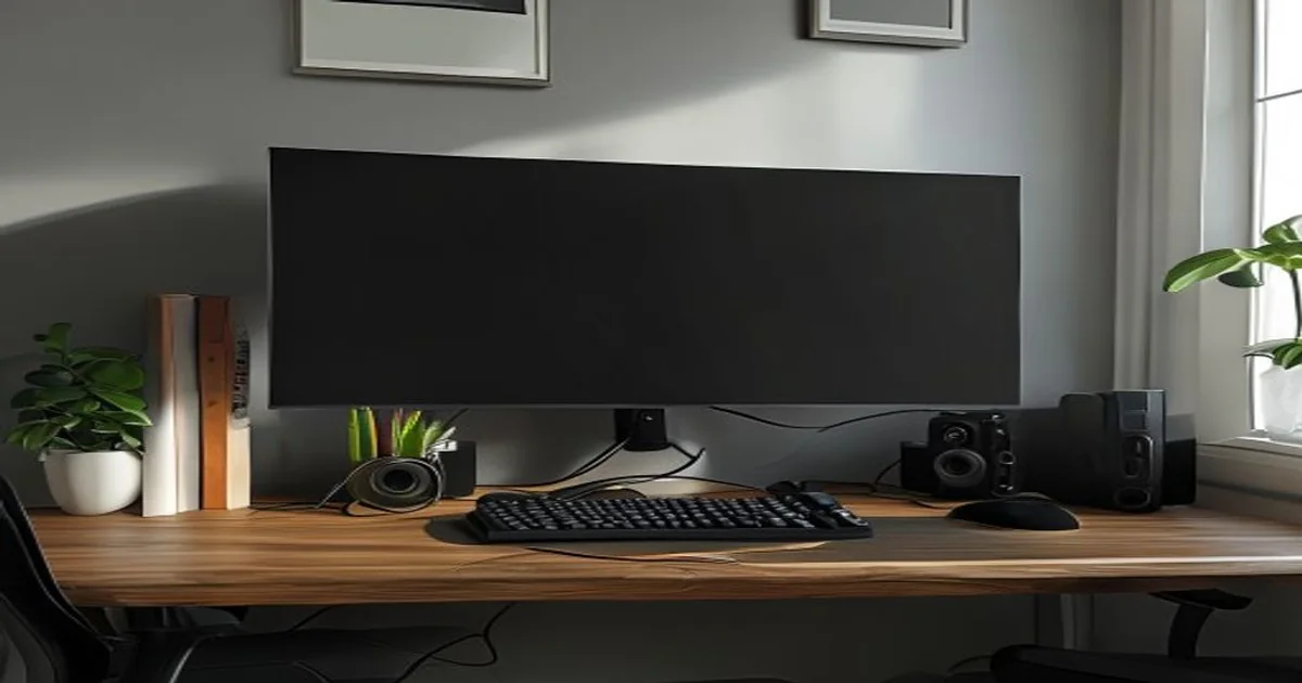Tidy competitive PC desk prepared for packet-loss troubleshooting