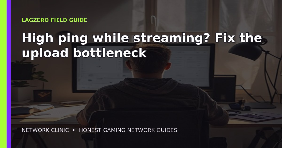Time Management While Testing High Ping While Streaming? Test Your Upload First | LagZero